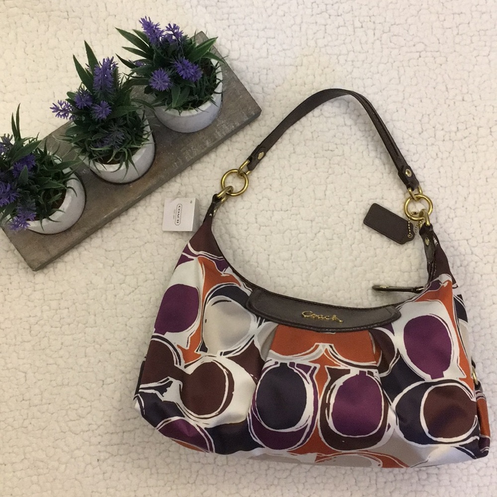 NWT Silk Coach Bag